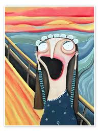 Image result for "the scream" parody