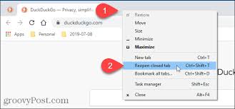 Image result for Show my windows and tabs from last time