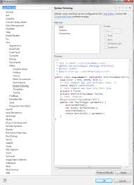 Image result for eclipse preference dialog