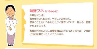 「磯野フネ サザエさん」の画像検索結果
