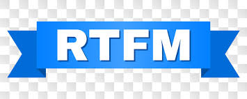 Image result for RTFM