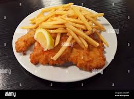 Image result for schnitzel mit pommes