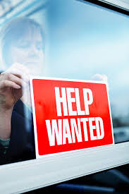 Image result for help wanted sign window