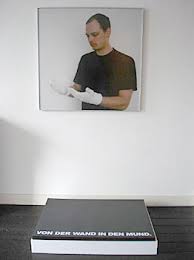 Jirka Pfahl - Von der Wand, 2006, approx. 205 x 103 x 90 cm, framed c-print, silk-sceen print, styrofoam. - 2006_pfahl