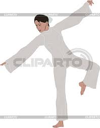 Stock Images by: Vadim Gnidash | Photos \u0026amp; Illustrations | CLIPARTO - 3059126-girl-in-the-dance-pose-on-one-leg