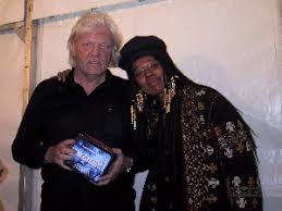 Edgar Froese and Bianca Acquaye (artist who made the Inferno CD-cover) ...