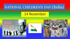 NATIONAL CHILDREN'S DAY (India) - 14 November 2023 - YouTube