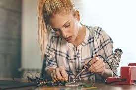 Image result for woman soldering