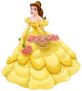 Princess Belle Easter Clipat Picture image