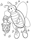 Insect coloring page