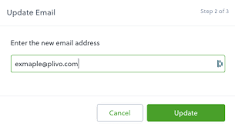 How can I change my email address? – Plivo support