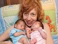 59-Year-Old Woman Delivers Twins. Cohen with Gregory (left) and Giselle - lauren_cohen320