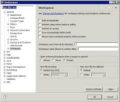 Image result for eclipse preference dialog