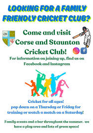 Image result for Corse & Staunton Cricket Club