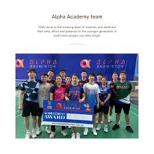 Image result for Alpha Badminton Club