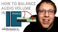 How to Balance Audio in Shotcut [Adjust Volume Levels] - YouTube