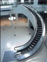 Image result for spiral escalator