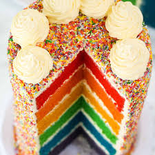 Image result for rainbow cake