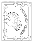 Thanksgiving coloring page
