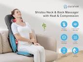 Amazon.com: COMFIER Shiatsu Neck Back Massager with Heat, 2D ro 3D ...