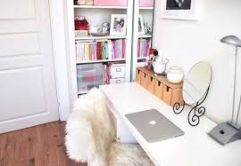cute white room fresh pink modern desk tumblr room bedroom ideas ...