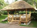 Comfortable Tropical Wooden Gazebo | fascinating interior design ...