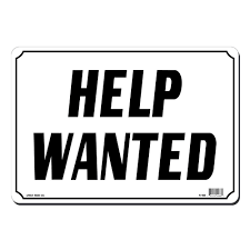 Image result for help wanted sign window