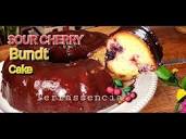 Chocolate Covered Bundt Cake with Sour Cherries 🍒 - YouTube