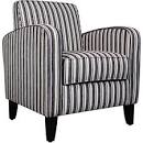 Small Spaces Track Chair, Grey and White Metro Stripe: Furniture ...