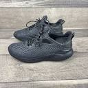 Men's Adidas AlphaBounce AMS M Core Black Running Shoes BW0428 Sz ...