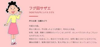 「フグ田サザエ サザエさん」の画像検索結果