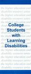 Publications AHEAD  Association on Higher Education And Disability