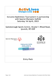 Image result for Suffolk Badminton Association