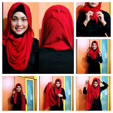 Tutorial Hijab Beauty Woman: Cara Memakai Jilbab Pashmina, Cantik ...