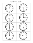What Time is it game