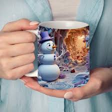 Image result for Кружка узор снеговики