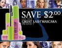 Canadian Coupons   2 off Maybelline Great Lash Mascara from Save