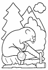 Beaver coloring page