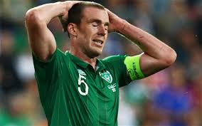 A disappointed Richard Dunne