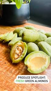 Image result for fresh green almonds