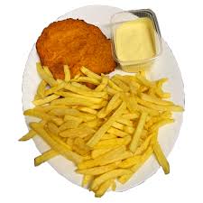 Image result for schnitzel mit pommes