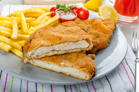 Image result for schnitzel mit pommes