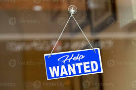 Image result for help wanted sign window