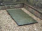 The gravestone of John Brown - via Daymix