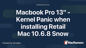 Image result for kernel panic snow leopard