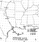 Hurricane Alicia - August 14-22, 1983