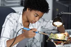Image result for woman soldering