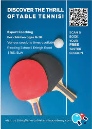 Image result for Kingfisher Reading Table Tennis Club