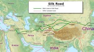 Image result for silk road map