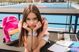 Risultati immagini per bored teen